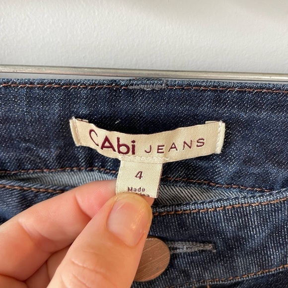 CAbi dark wash flare jeans size 4 - Picture 2 of 3